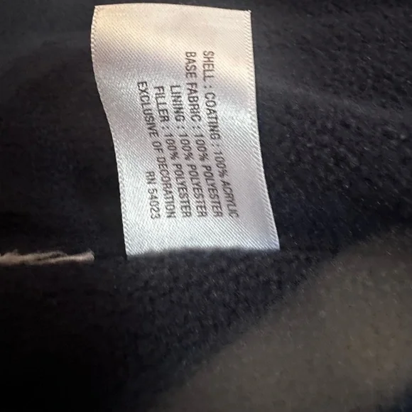 Old Navy Fleece Puffer Vest Peace Sign size Small 6-7 - Picture 5 of 5